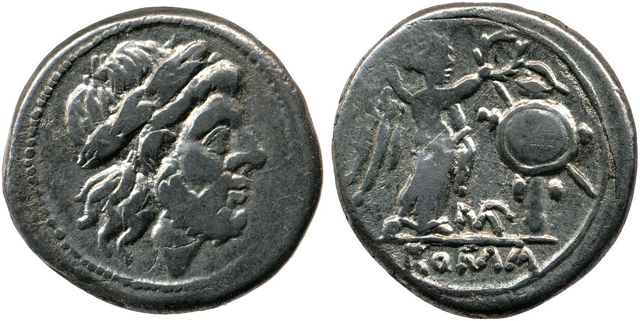 RRC 93/1a, аверс, bm