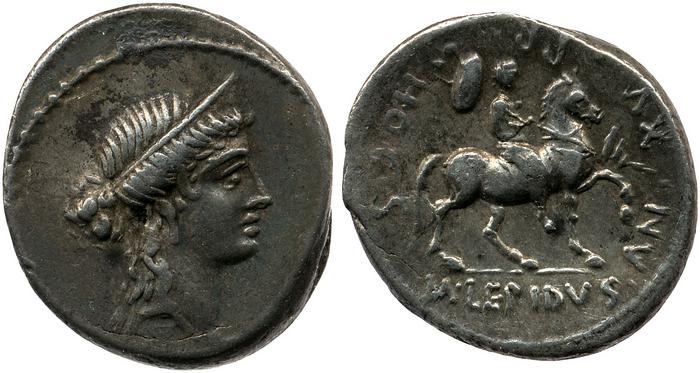 RRC 419/1a, реверс, bm