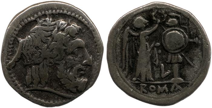 RRC 97/1c, реверс, bm