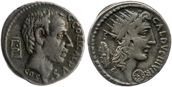 RRC 437/1a, реверс, bm
