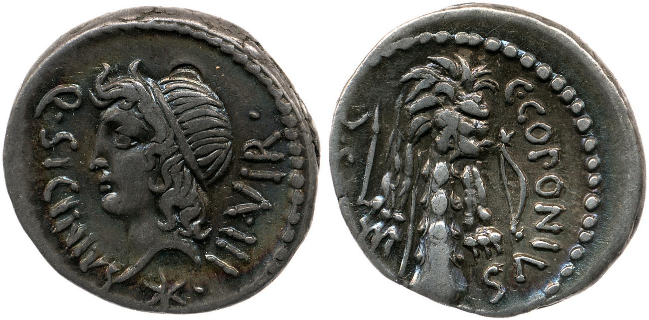 RRC 444/1c, аверс, bm