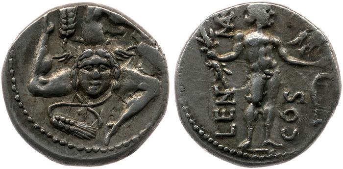 RRC 445/1a, реверс, bm