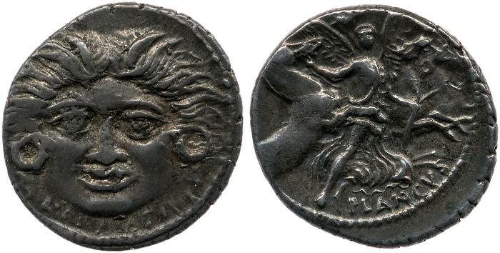 RRC 453/1a, реверс, bm