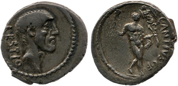RRC 455/1a, реверс, bm
