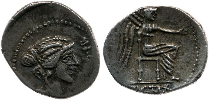 RRC 462/1c, реверс, bm