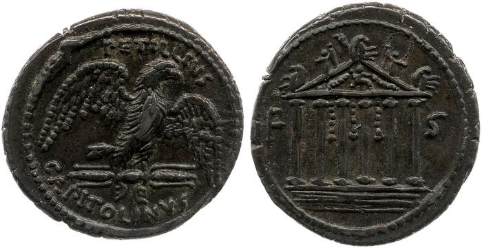 RRC 487/2c, реверс, bm