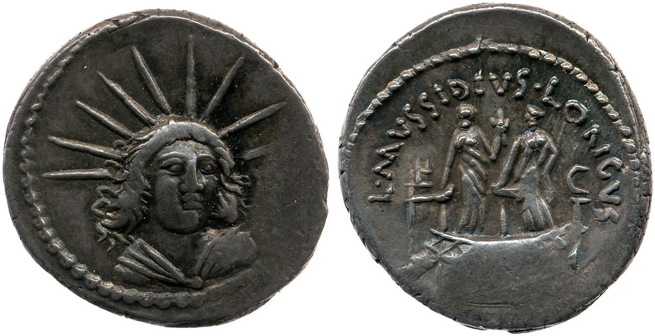 RRC 494/43a, аверс, bm