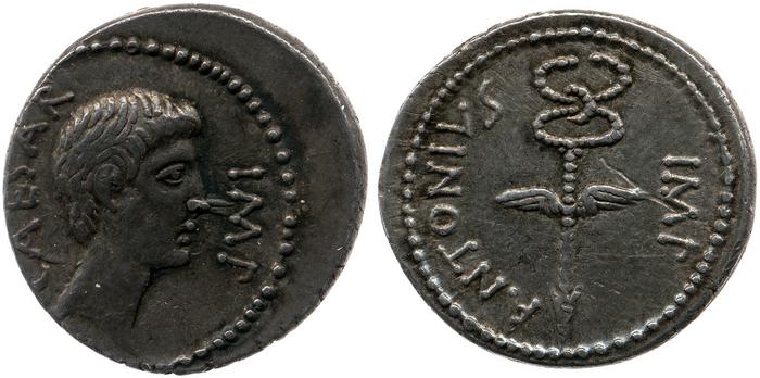 RRC 529/2c, реверс, bm
