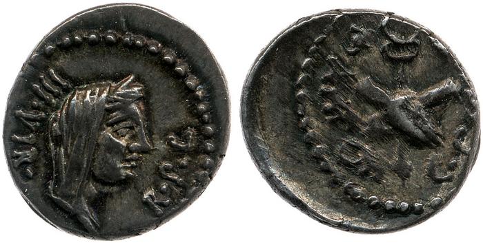 RRC 529/4b, реверс, bm