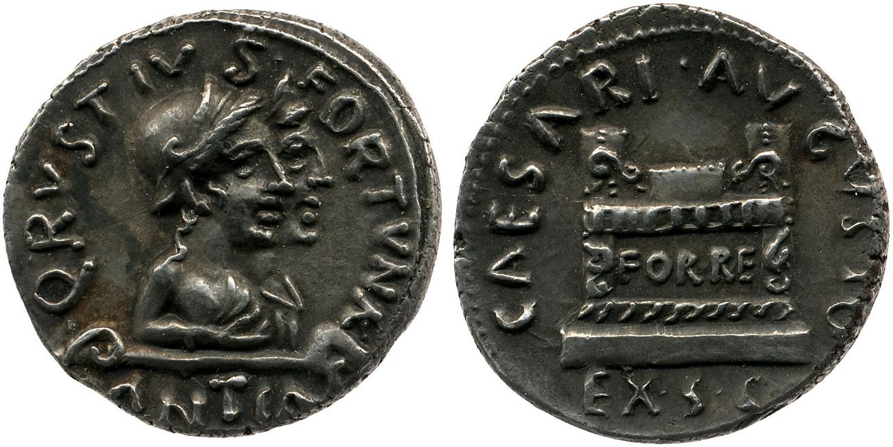 RIC I (second edition) Augustus 322, аверс, bm