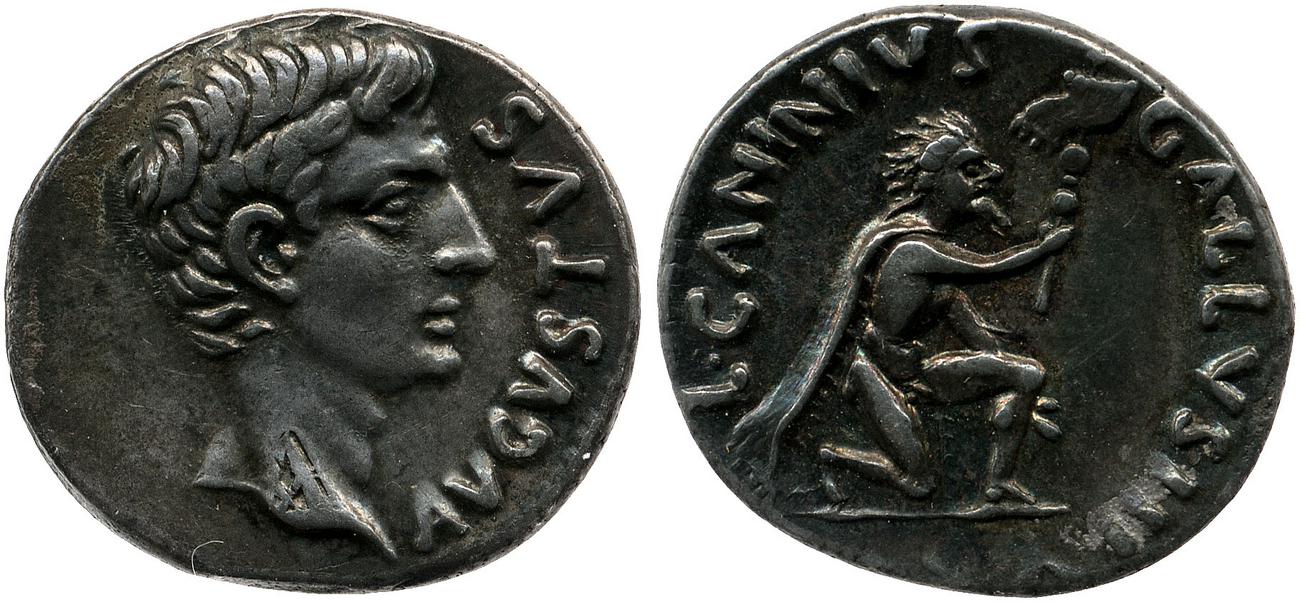 RIC I (second edition) Augustus 416, аверс, bm