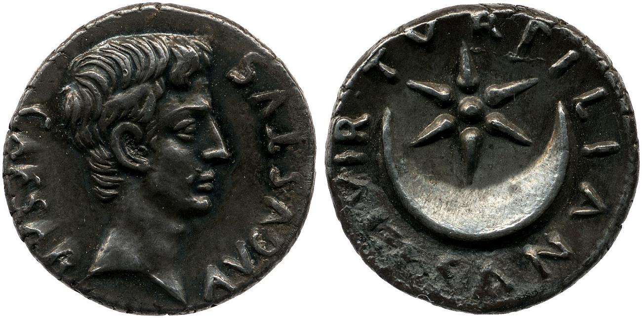 RIC I (second edition) Augustus 300, аверс, bm