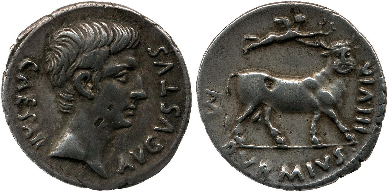 RIC I (second edition) Augustus 319, аверс, bm