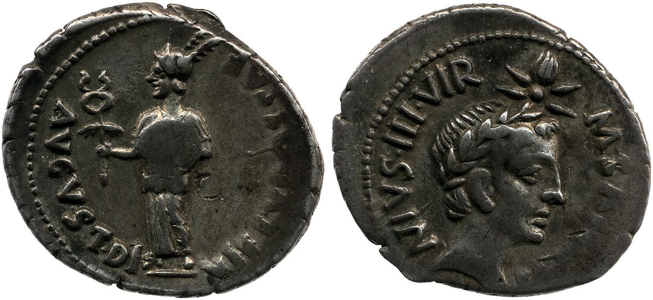 RIC I (second edition) Augustus 340, аверс, bm