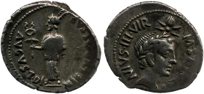 RIC I (second edition) Augustus 340, реверс, bm