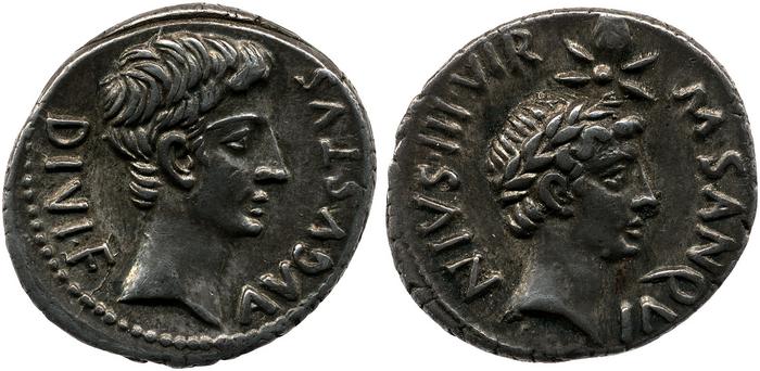 RIC I (second edition) Augustus 338, реверс, bm