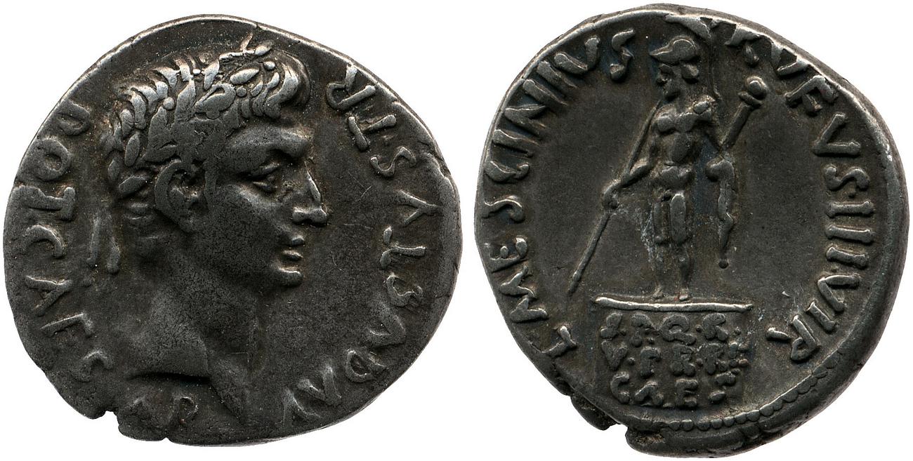 RIC I (second edition) Augustus 352, аверс, Британский музей