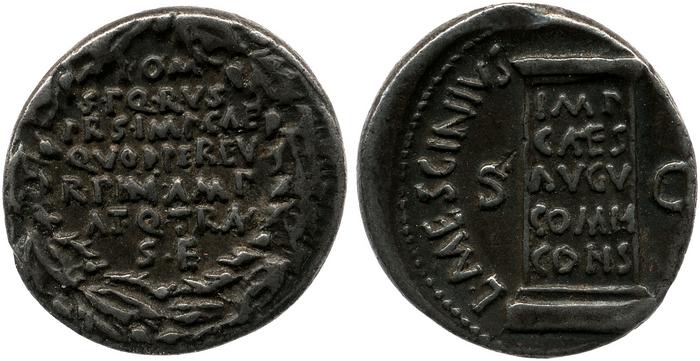 RIC I (second edition) Augustus 358, реверс, bm