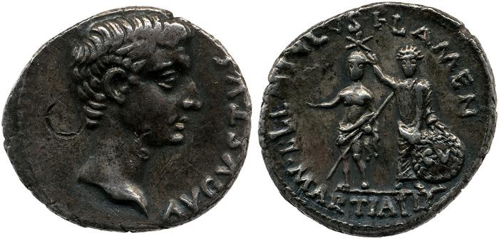 RIC I (second edition) Augustus 415, реверс, bm