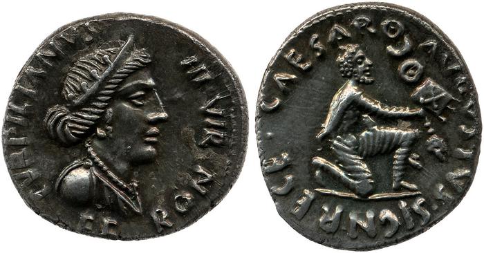 RIC I (second edition) Augustus 288, реверс, bm