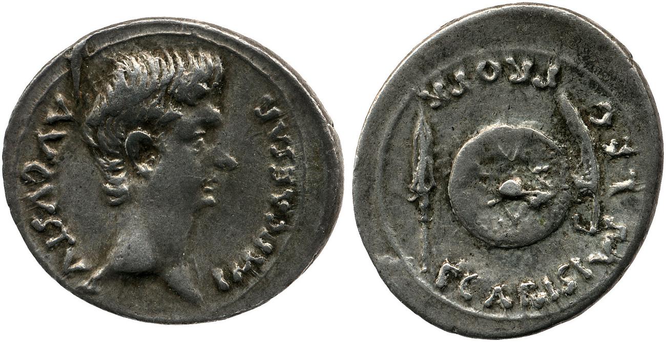 RIC I (second edition) Augustus 3, аверс, Британский музей