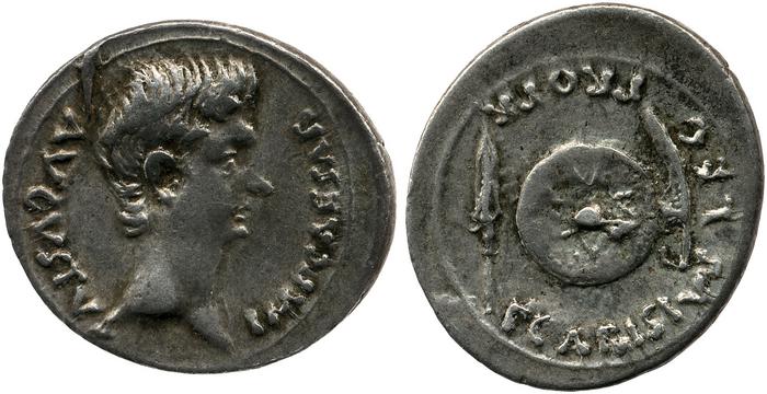 RIC I (second edition) Augustus 3, реверс, Британский музей