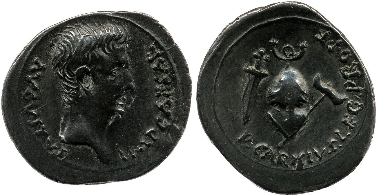 RIC I (second edition) Augustus 8, аверс, bm