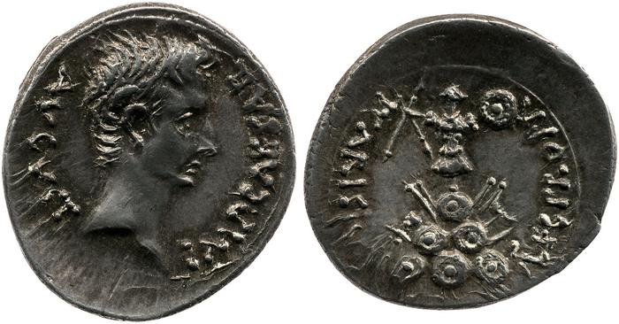 RIC I (second edition) Augustus 4A, реверс, Британский музей