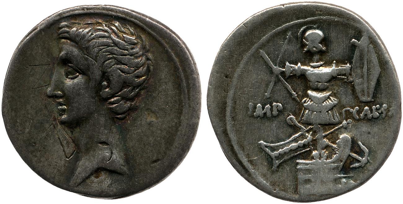 RIC I (second edition) Augustus 265B, аверс, bm