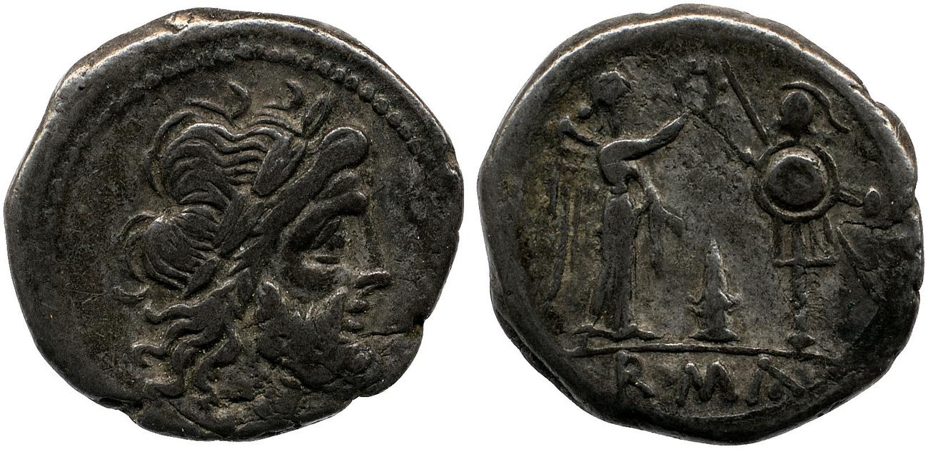 RRC 124/1, аверс, Британский музей