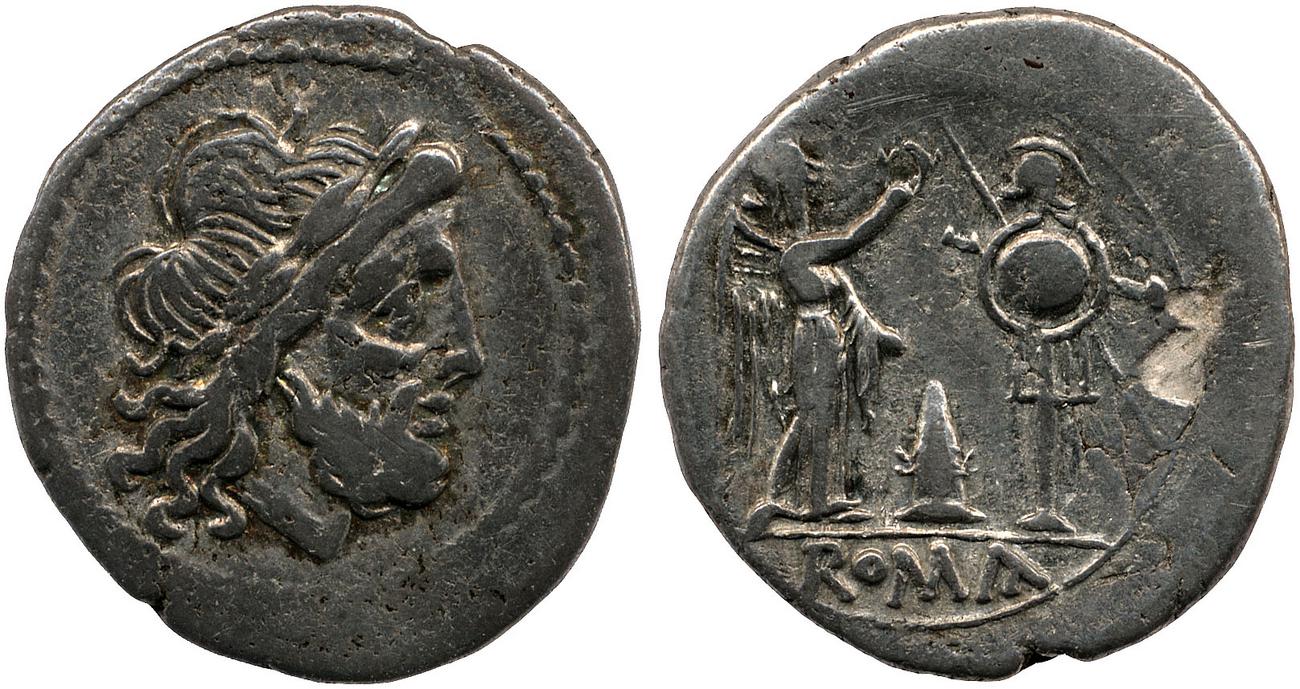 RRC 124/1, аверс, Британский музей