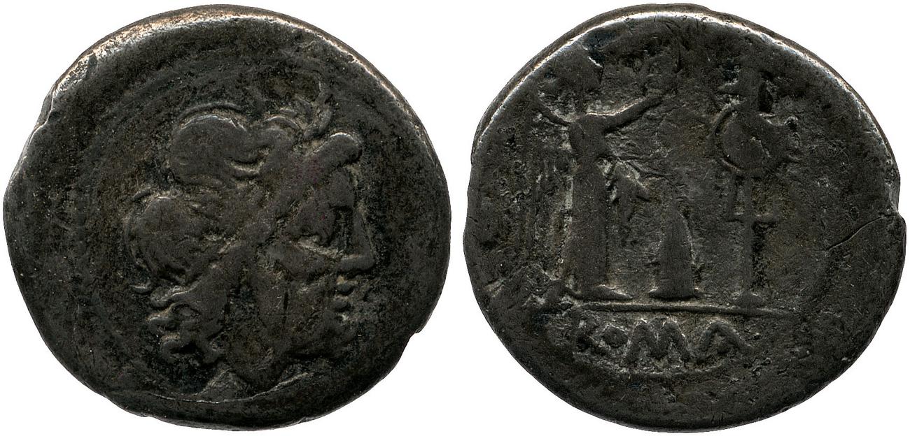 RRC 124/1, аверс, Британский музей