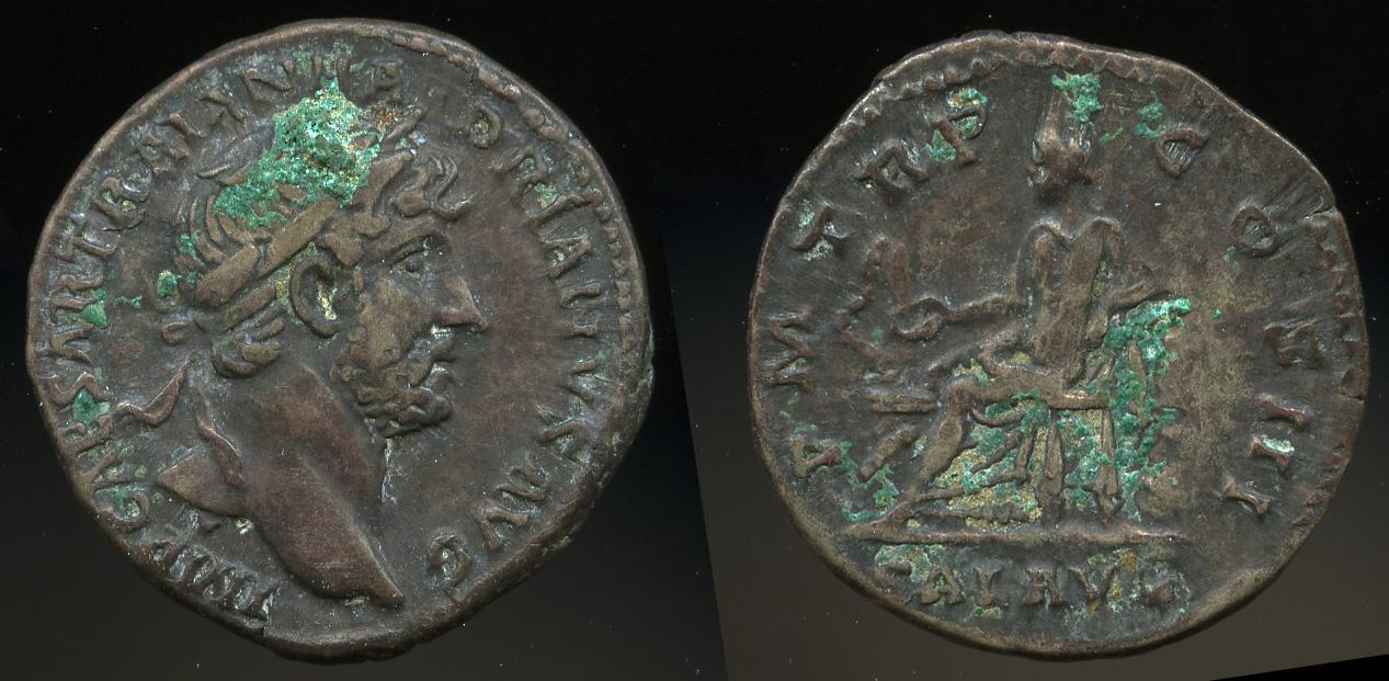 RIC II, Part 3 (second edition) Hadrian 374, аверс, bm
