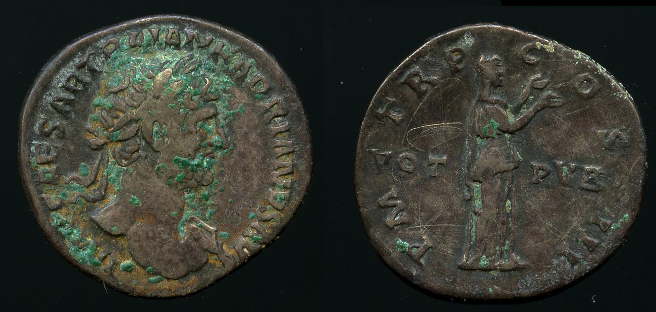 RIC II, Part 3 (second edition) Hadrian 199, аверс, bm