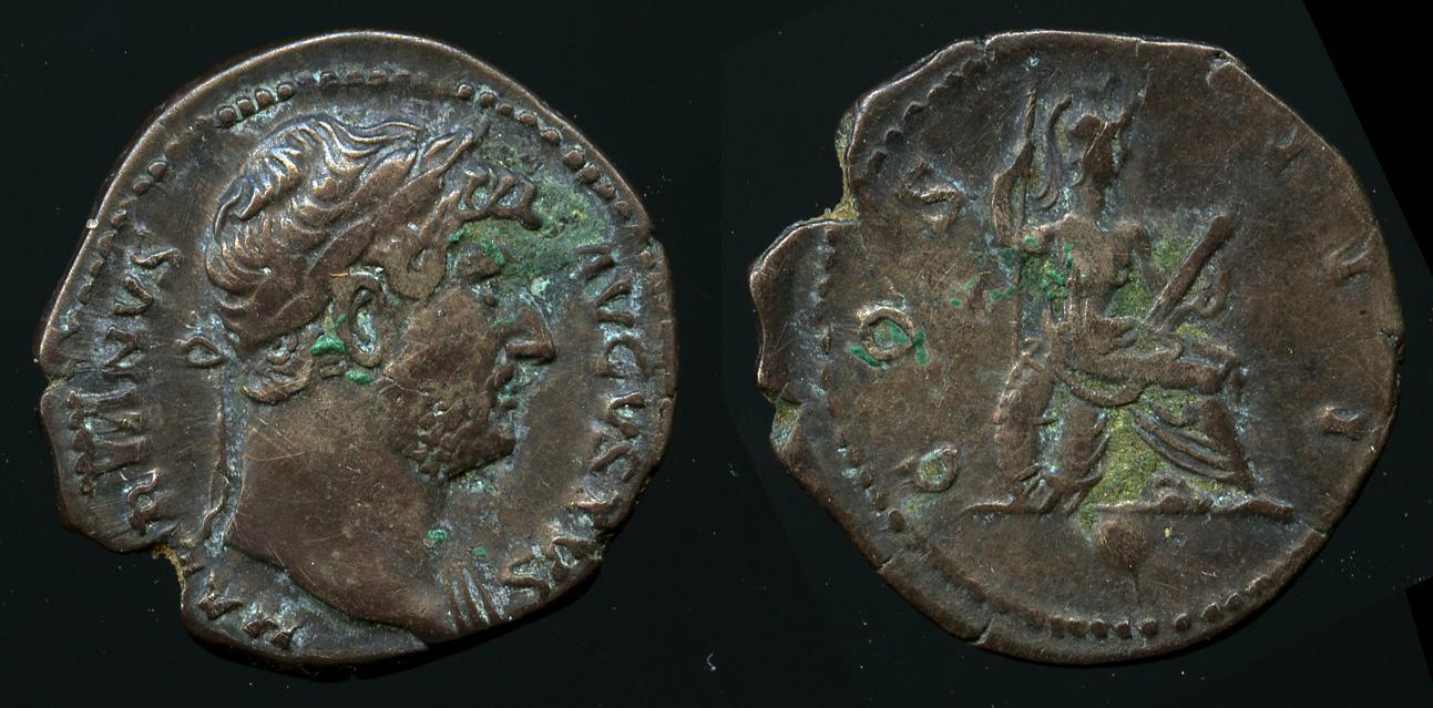 RIC II, Part 3 (second edition) Hadrian 861, аверс, bm