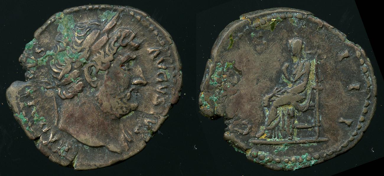 RIC II, Part 3 (second edition) Hadrian 856, аверс, bm