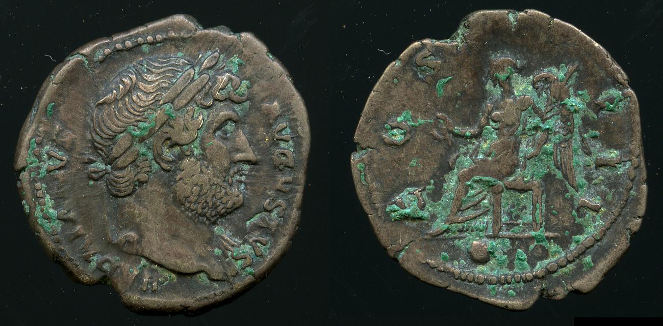 RIC II, Part 3 (second edition) Hadrian 859, аверс, bm