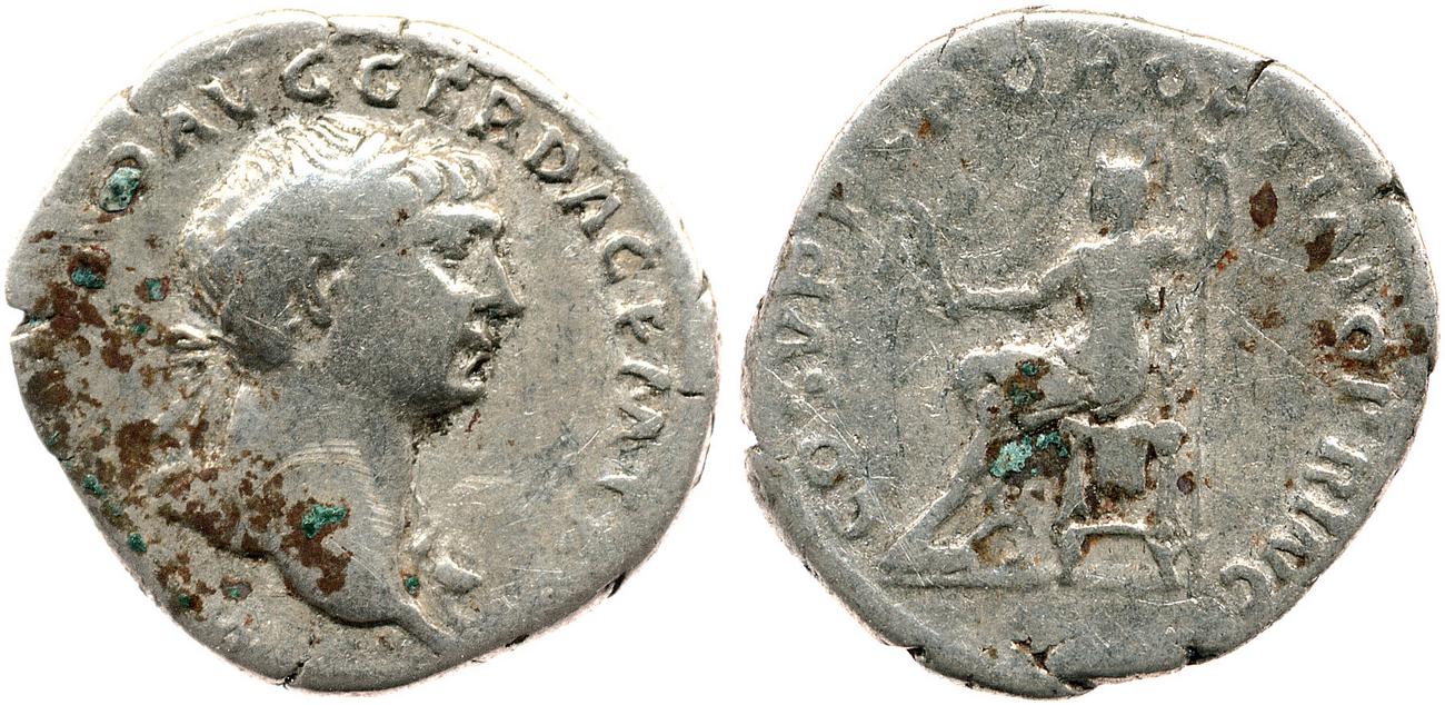 RIC II Trajan 116, аверс, bm