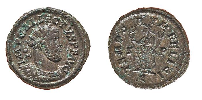 RIC V Allectus 117, реверс, bm
