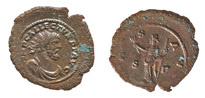 RIC V Allectus 86, реверс, bm