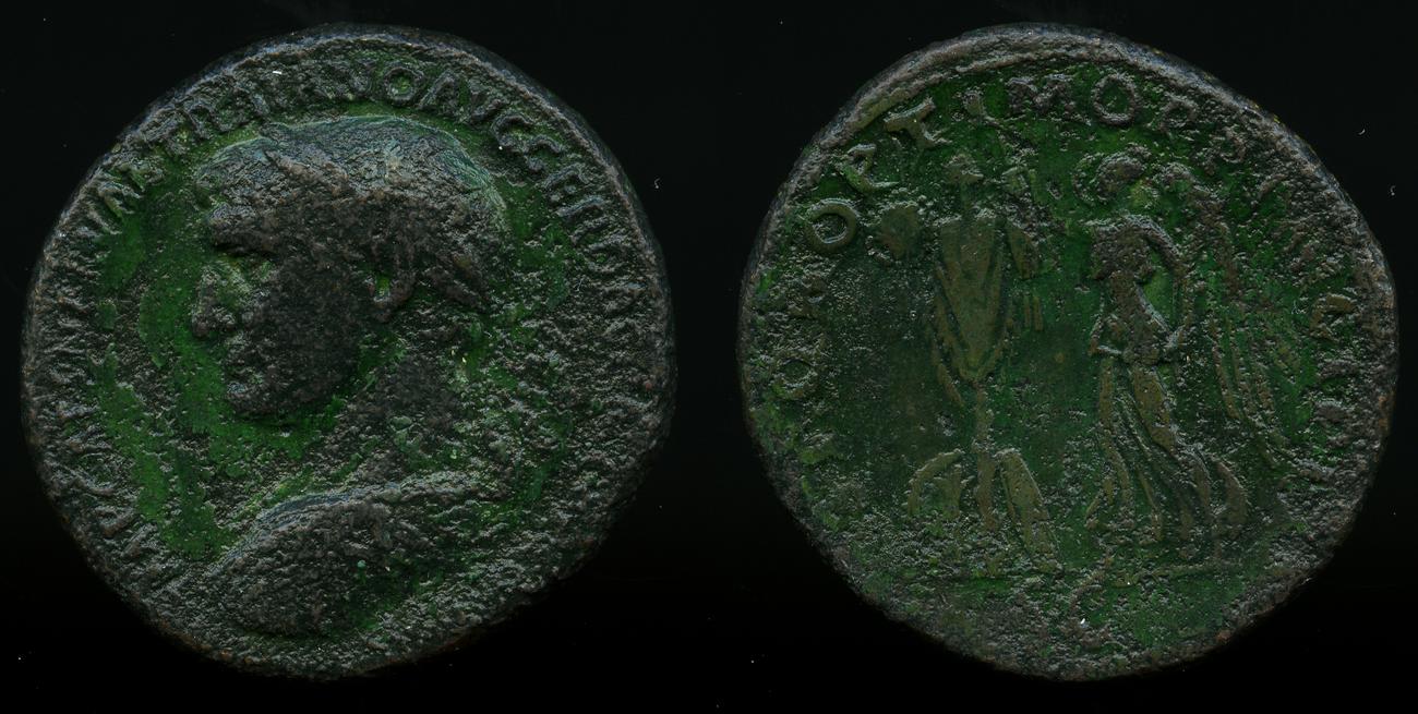 RIC II Trajan 523, аверс, bm