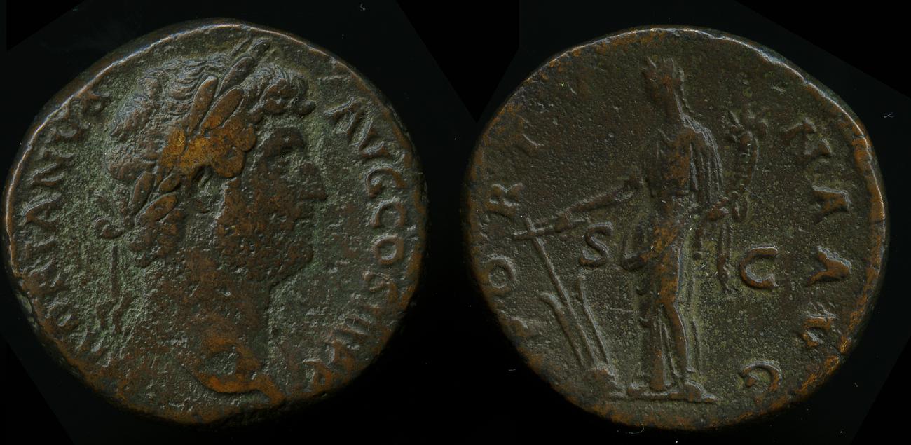 RIC II, Part 3 (second edition) Hadrian 2410, аверс, bm