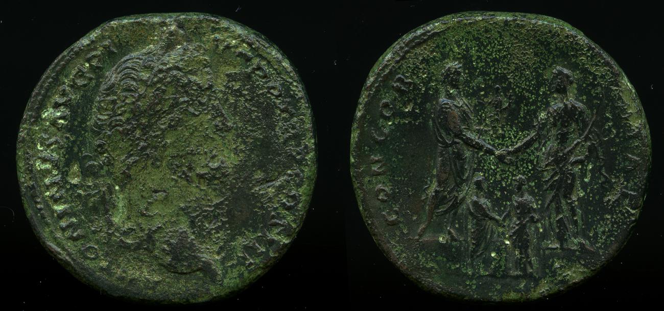 RIC III Antoninus Pius 601a, аверс, bm