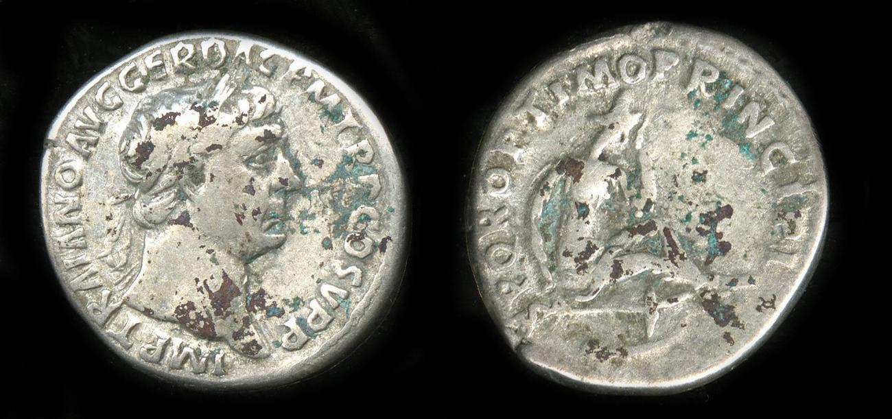 RIC II Trajan 218, аверс, bm