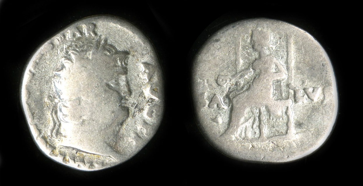 RIC I (second edition) Nero 72, аверс, bm