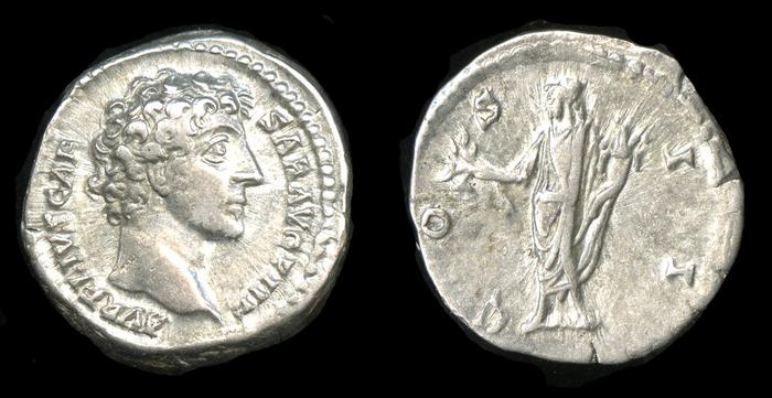 RIC III Antoninus Pius 429A, реверс, bm