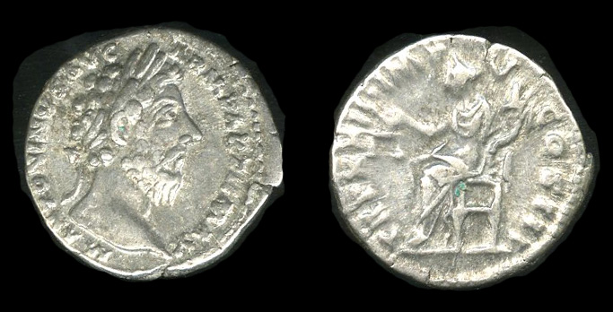 реверс RIC III Marcus Aurelius 209