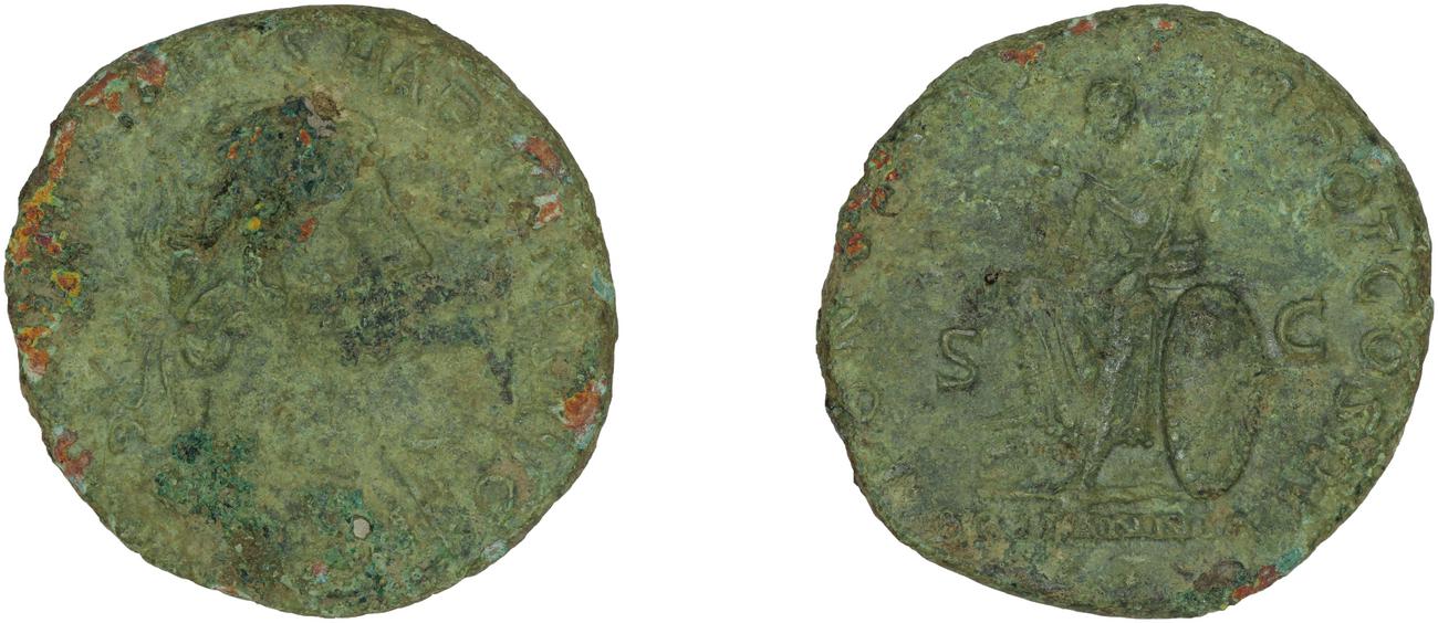 RIC II, Part 3 (second edition) Hadrian 241, аверс, bm
