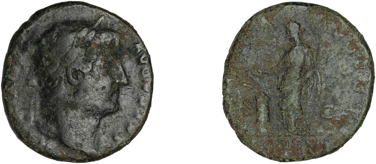 RIC II, Part 3 (second edition) Hadrian 828, аверс, bm