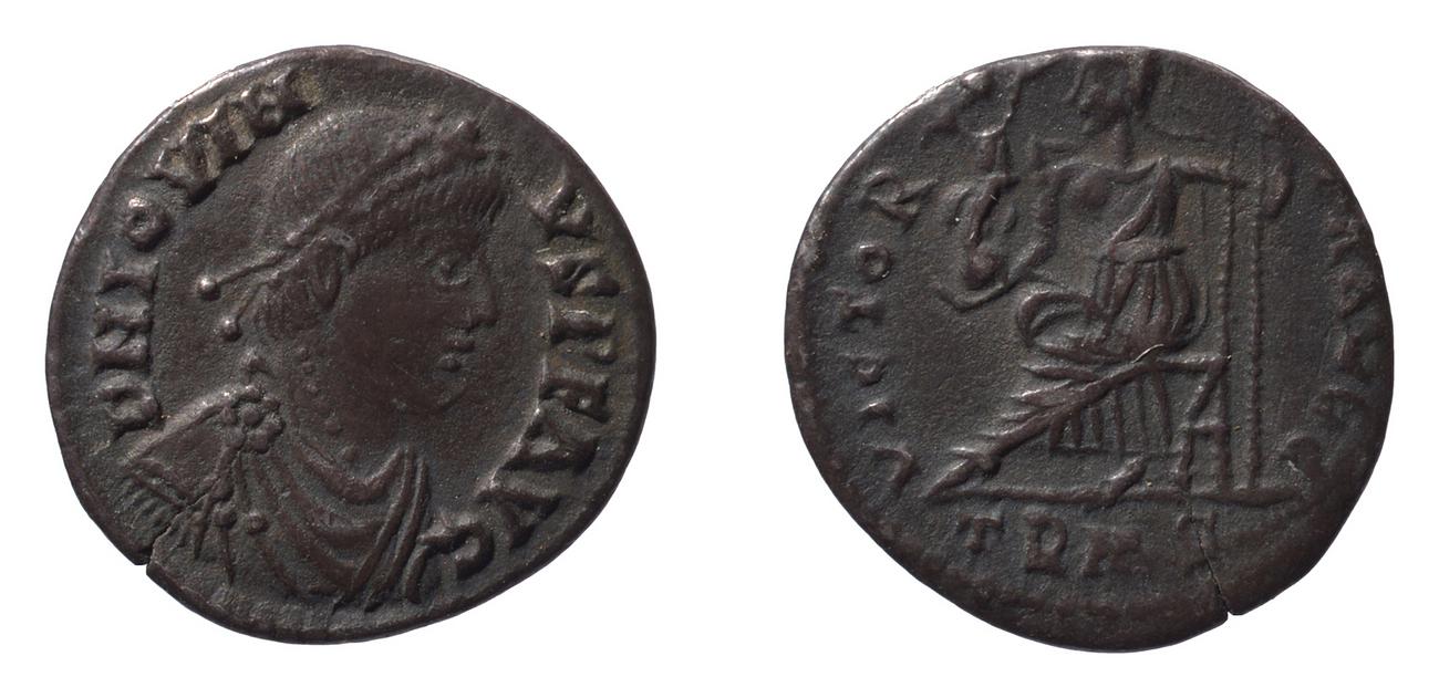 аверс RIC X Jovinus 1711